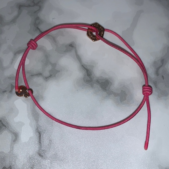 MMJ Pink & Rose Gold Bolt Corded Friendship Bracelet - Picture 3 of 10